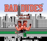 une photo d'Ã©cran de Bad Dudes VS Dragon Ninja sur Nintendo Nes